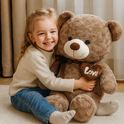 Ours en peluche geant compagnon bienveillant