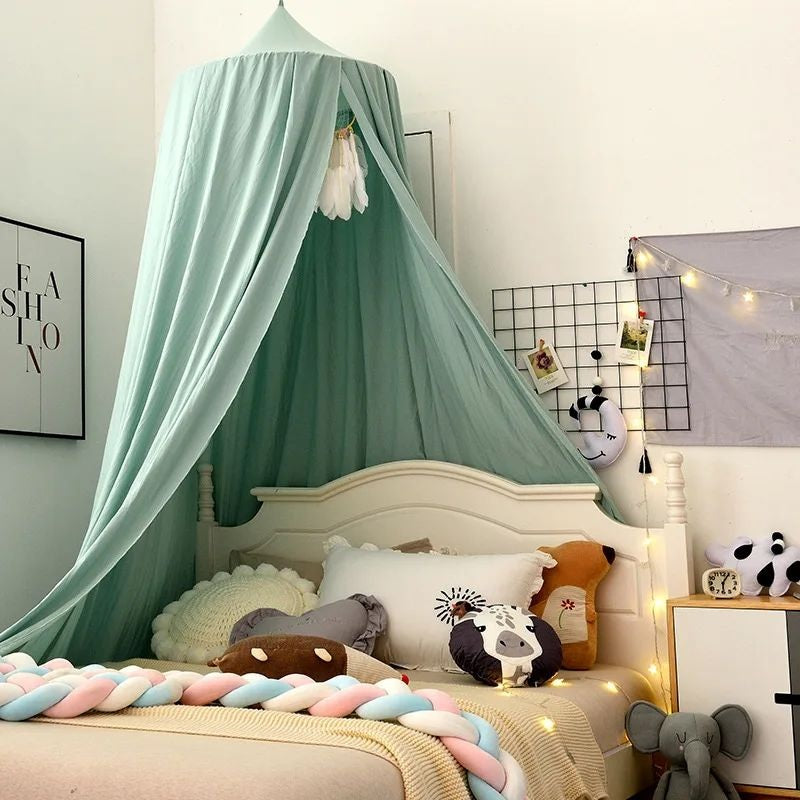 ciel de lit vert fonction protectrice
