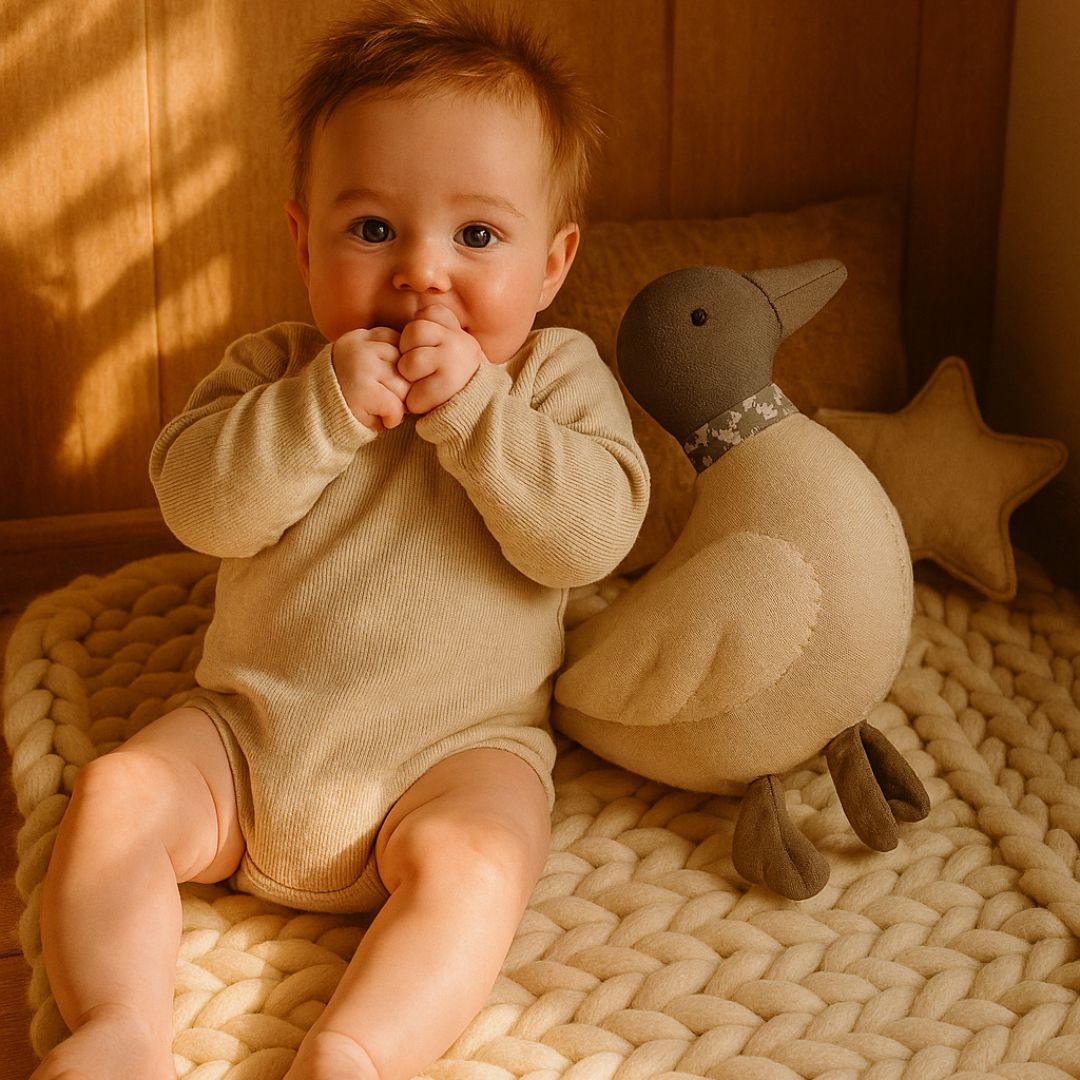 doudou canard compagnon securitaire paisible