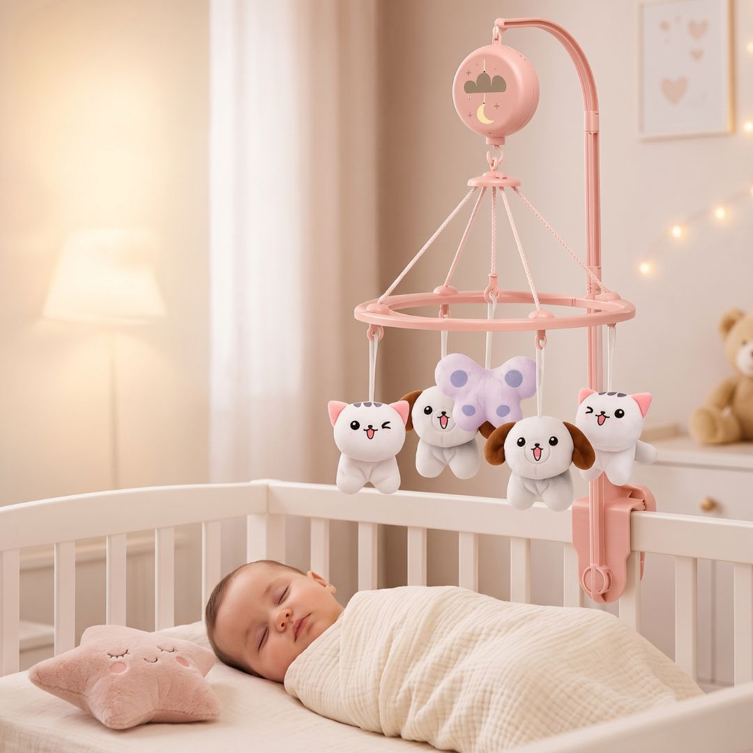 mobile bebe chatons dormir accompagner