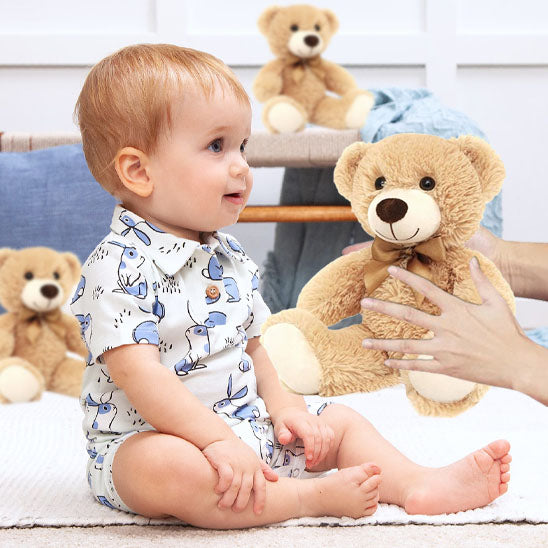 ours en peluche beige doux compagnon