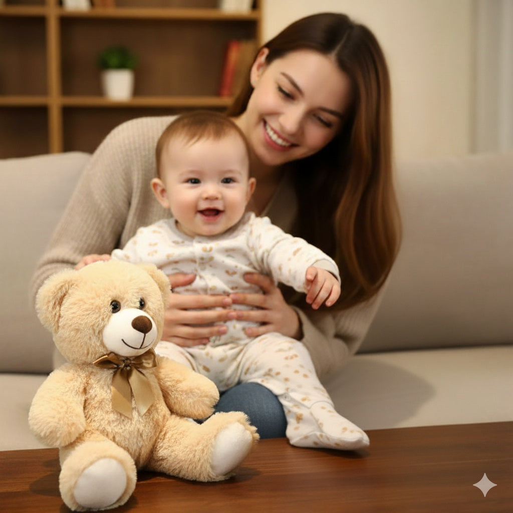 ours en peluche beige pour caliner