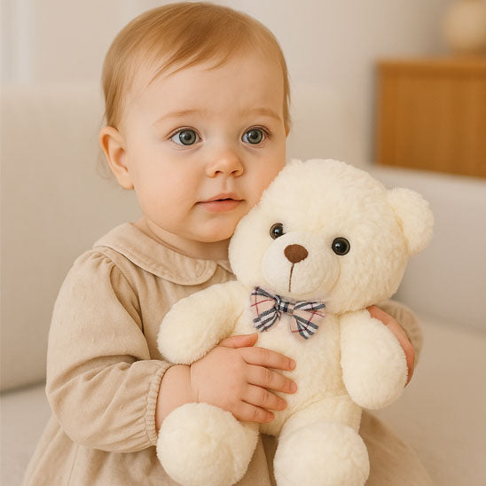 ours en peluche blanc reconfortant