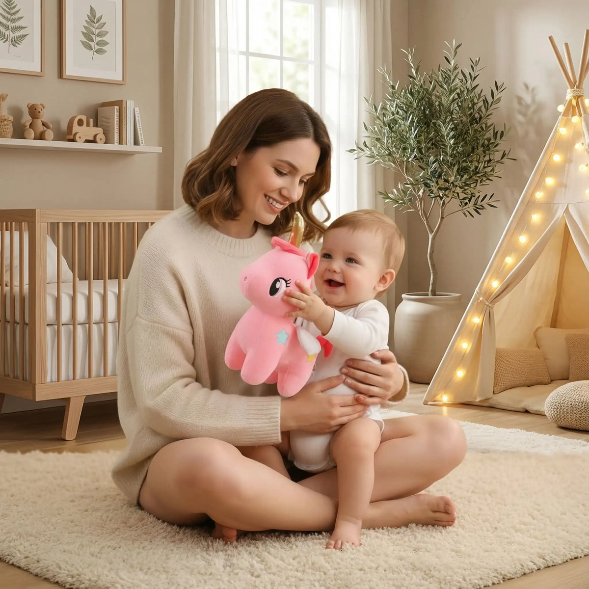 peluche en licorne rose douceur enveloppante
