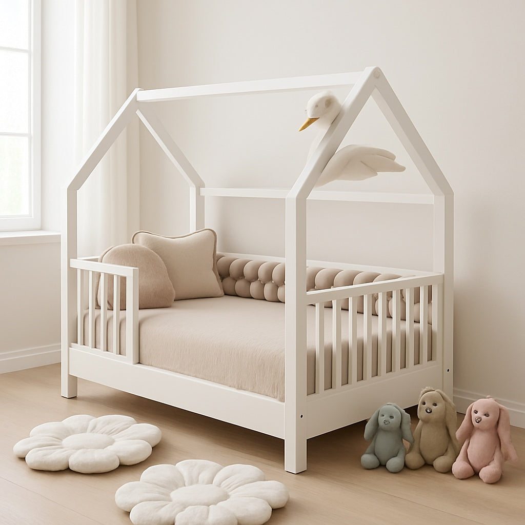tresse de lit cabane douillette chambre harmonieuse