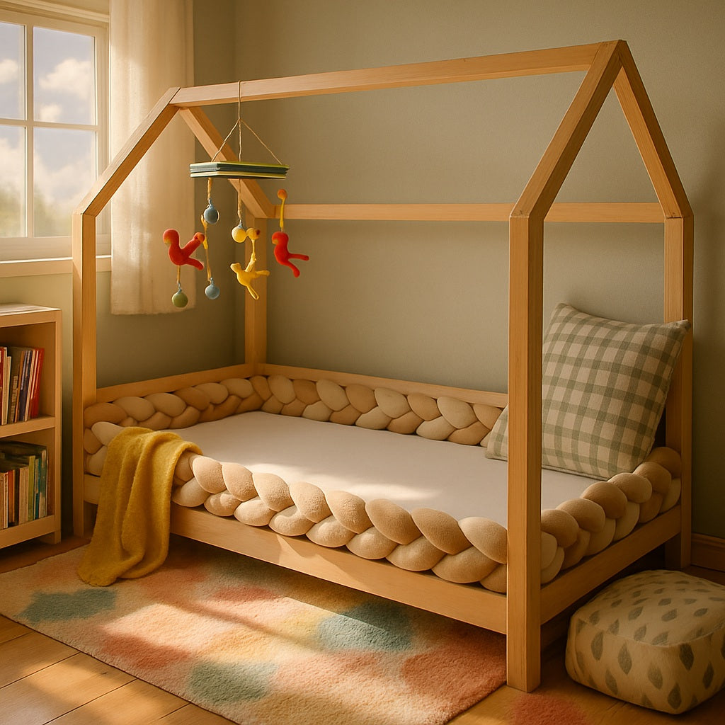 tresse de lit mon lit cabane doux cocon beige