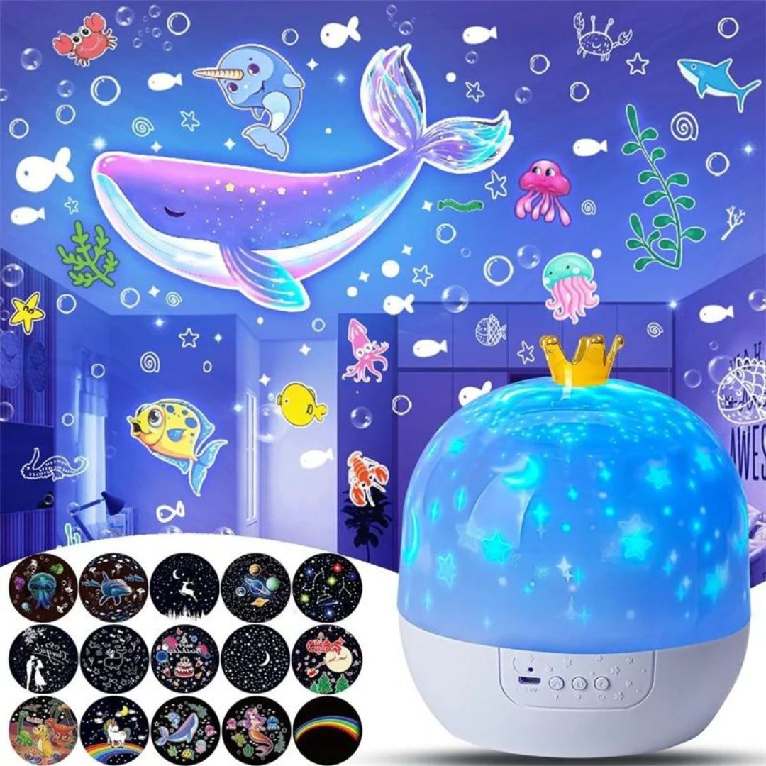 veilleuse bebe projection plafond ambiance magique