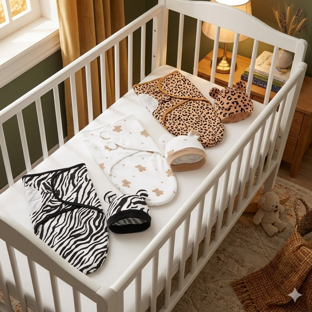 Couverture emmaillotage bebe confortable