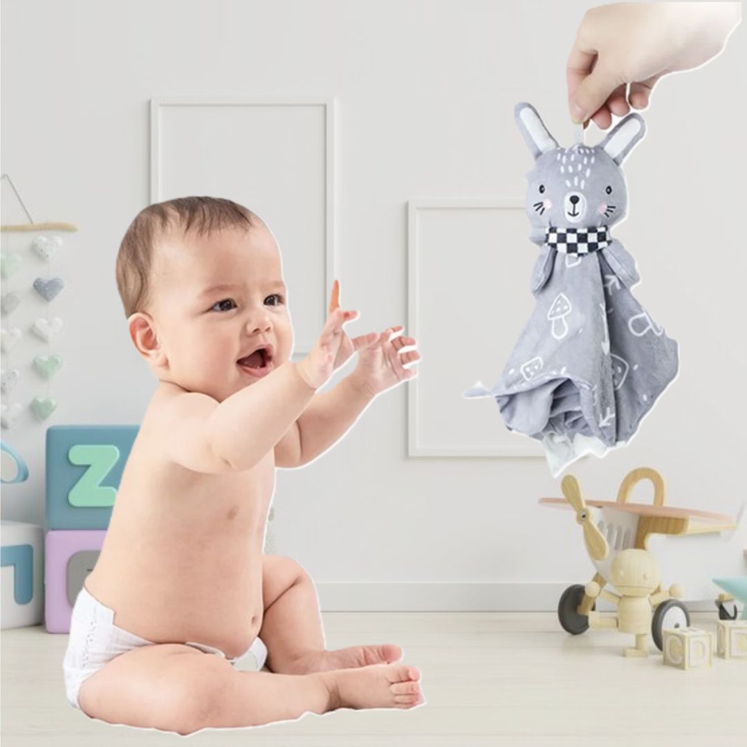 Doudou bébé lapin amusant