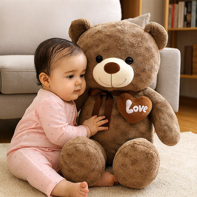 Ours en peluche geant presence rassurante