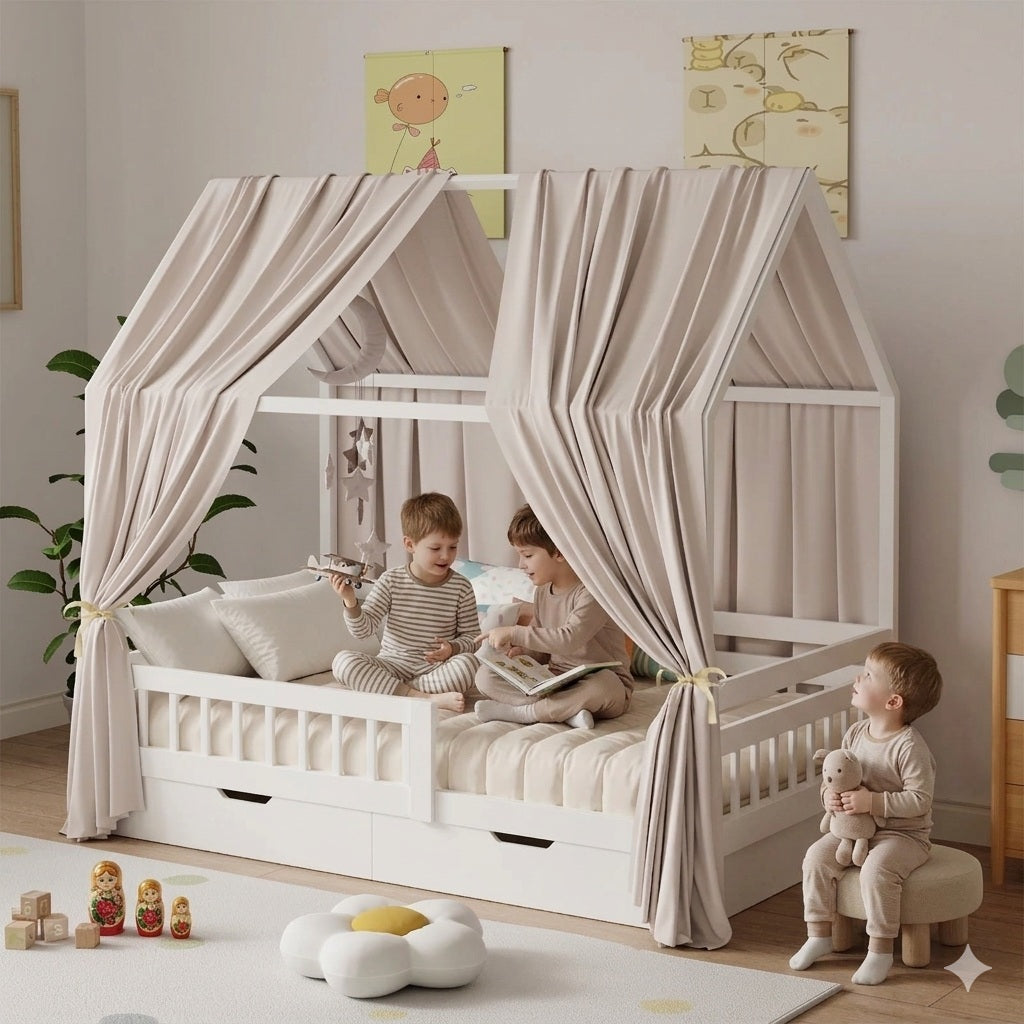 ciel de lit cabane caramel environnement fantastique