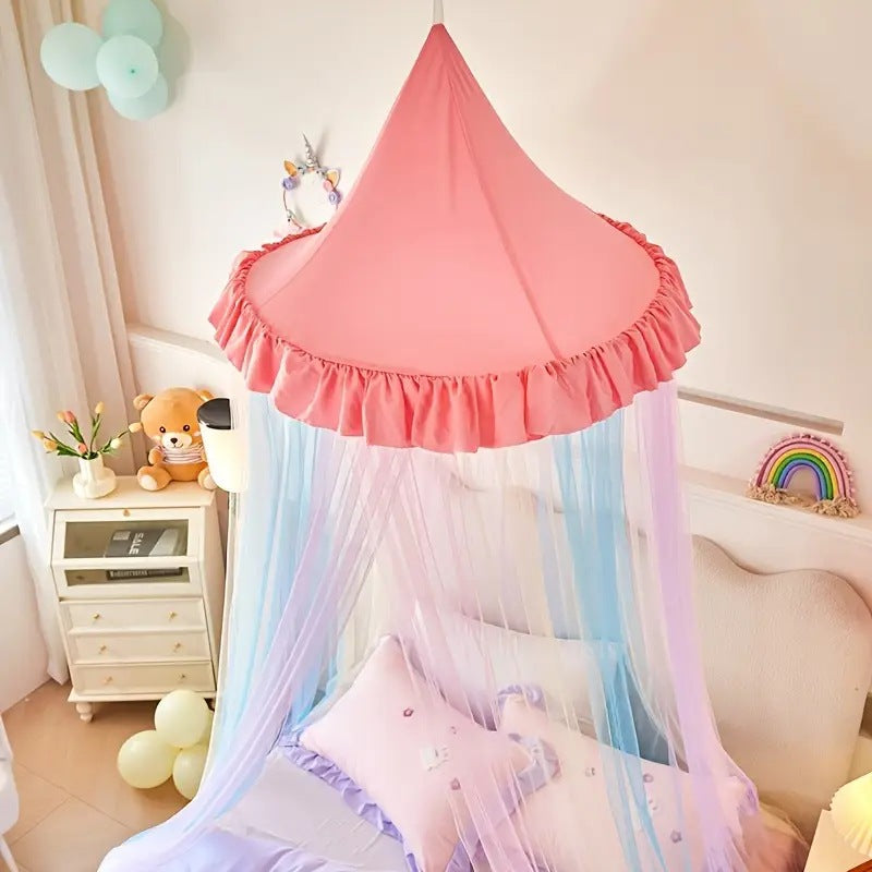 ciel de lit pour bebe arc en ciel paisible