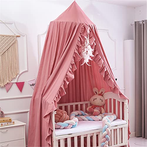 ciel de lit pour bebe cocon rose feerique