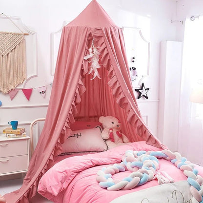 ciel de lit pour bebe rose douillet