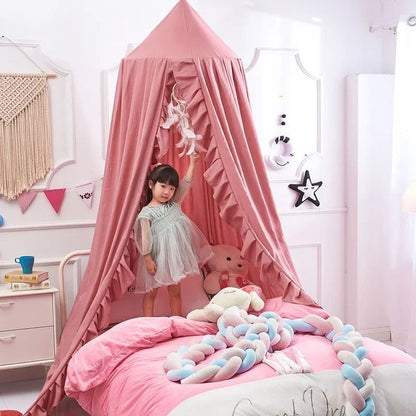 ciel de lit pour bebe rose enchanteur