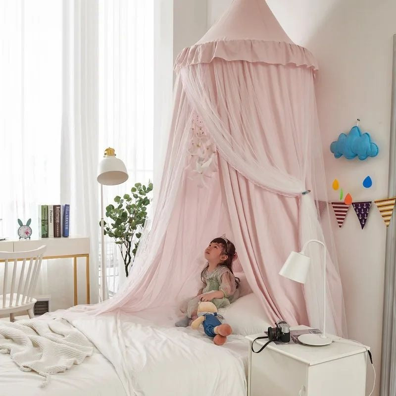 ciel de lit rose clair cocon feerique