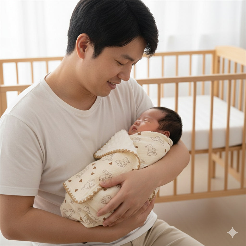 couverture bebe ours douceur aimable