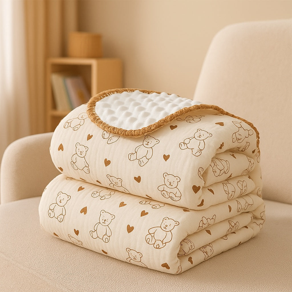 couverture bebe ours douceur fascinante