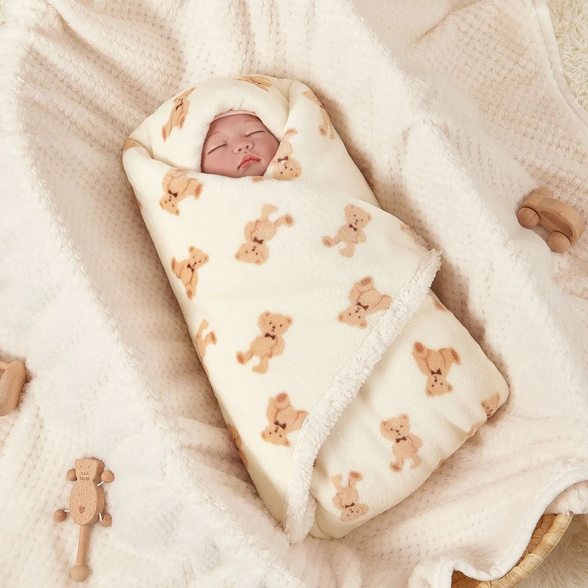 couverture bebe polaire allie precieux