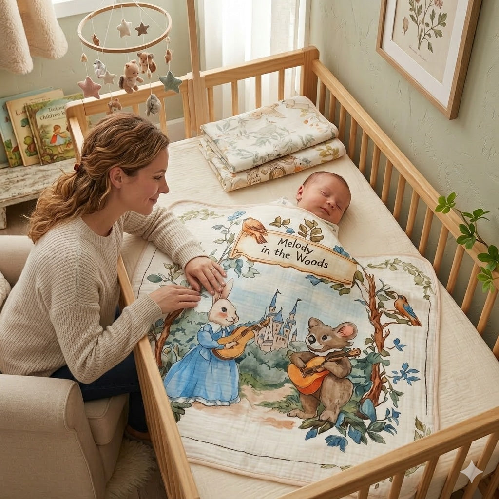 couverture cosy bebe lapin ours douillette