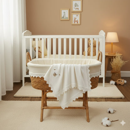 couverture cozy bebe blanche douceur adorable