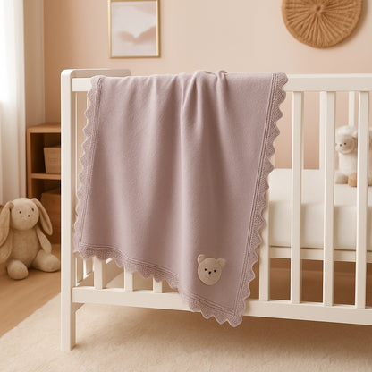 couverture cozy bebe violet clair cocon tendre