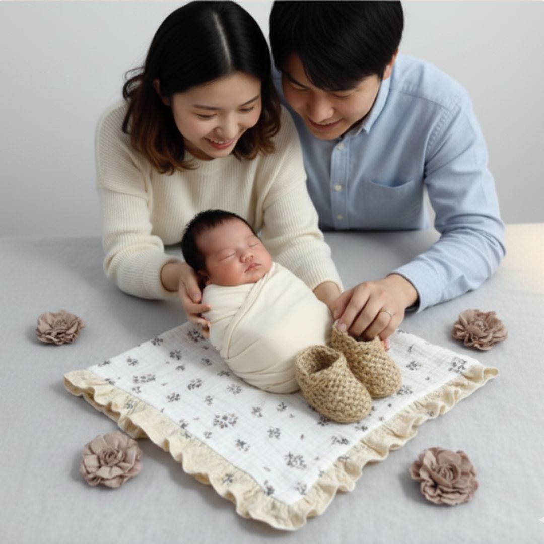 couverture cozy motif beige nid chaleureux