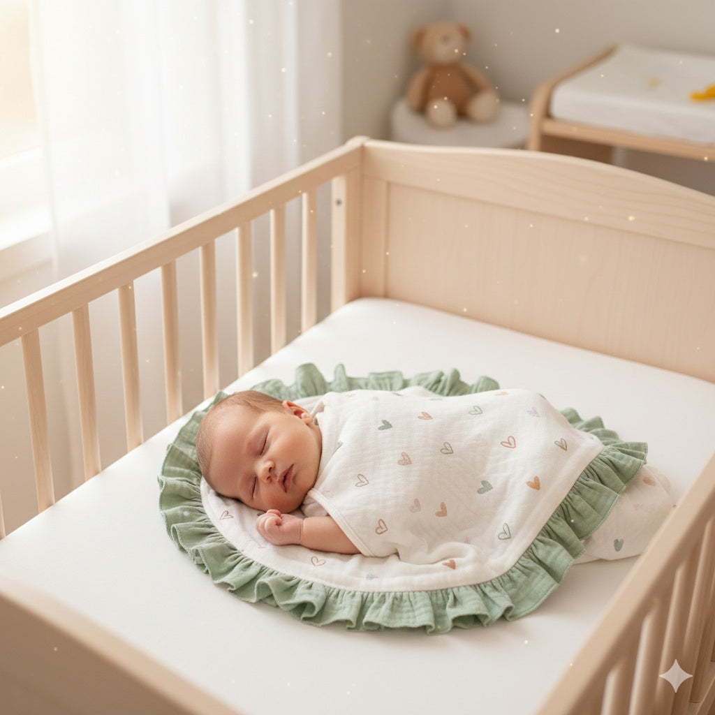 couverture cozy motif vert univers apaisant