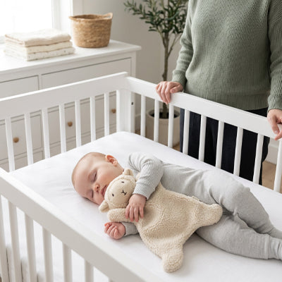 doudou bebe mouton plat dormir proteger