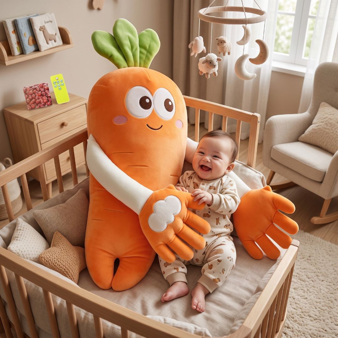 doudou calin carotte compagnon apaisant