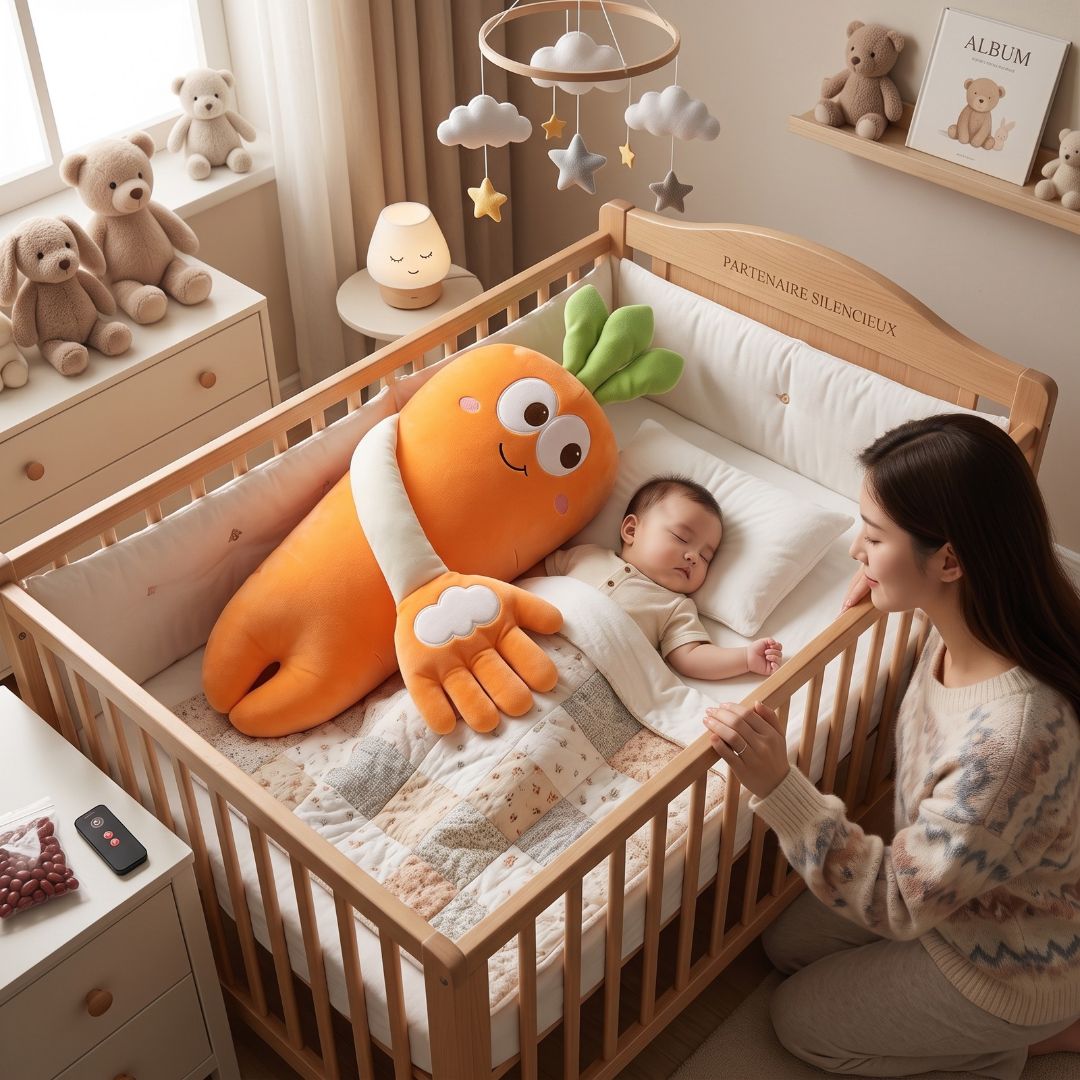 doudou calin carotte partenaire silencieux