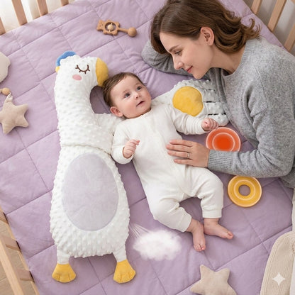doudou calin oie blanc confortable