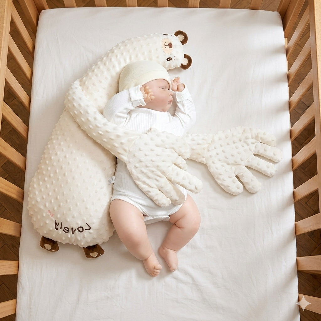 doudou calin ours blanc dormir reconforter