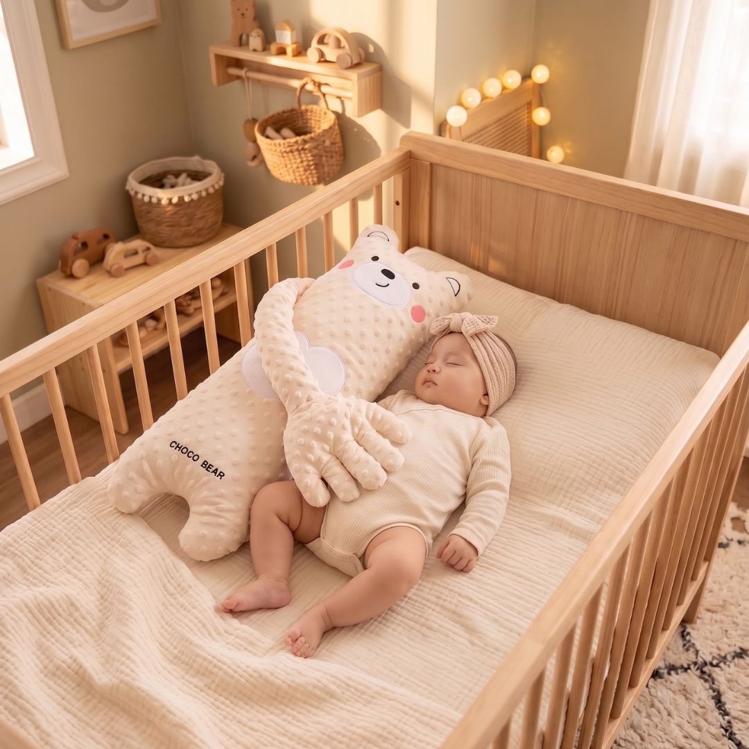 doudou calin ours blanc presence rassurante