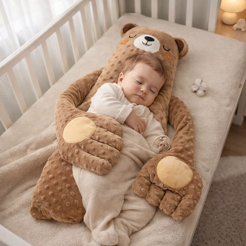 doudou calin ours brun reconfortant