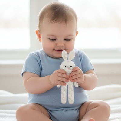 doudou crochet lapin blanc ami douillet