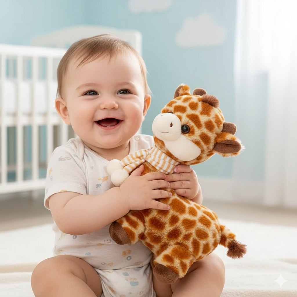 doudou girafe bebe ami douillet reconfortant