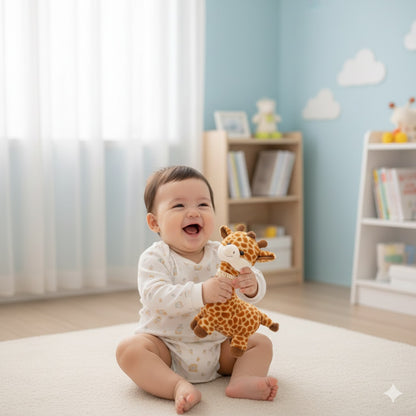 doudou girafe bebe ami reconfortant doux