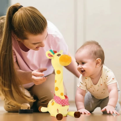 doudou girafe bebe compagnon amical