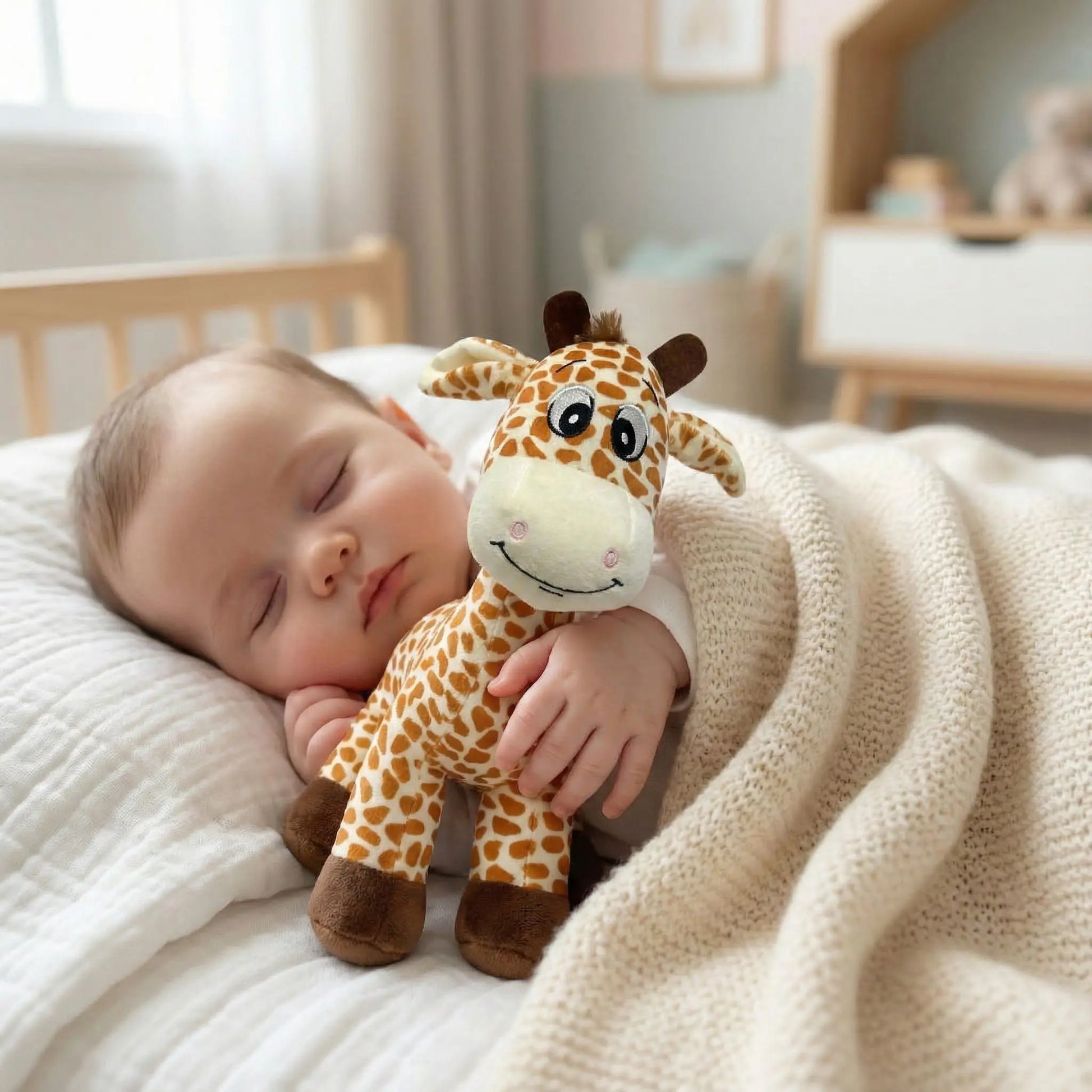 doudou girafe bebe compagnon douillet