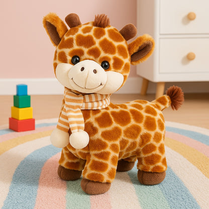 doudou girafe bebe compagnon precieux doux