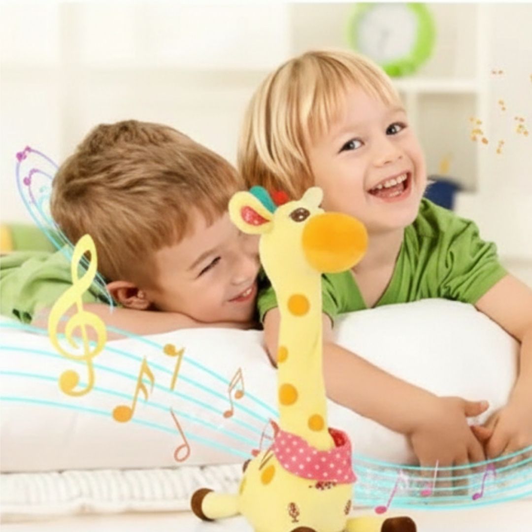 doudou girafe bebe doux compagnon