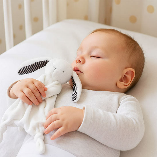 doudou lapin blanc sommeil paisible