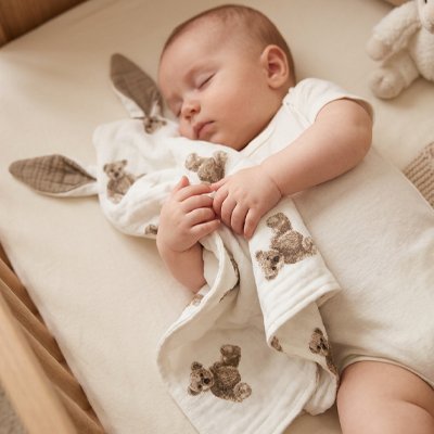 doudou lapin gris ours chaleureux