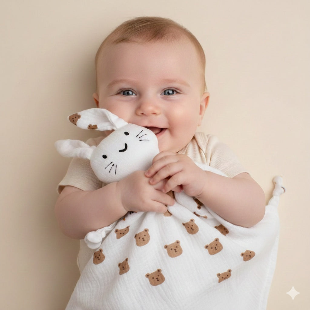 doudou lapin ourson reconfort aimable