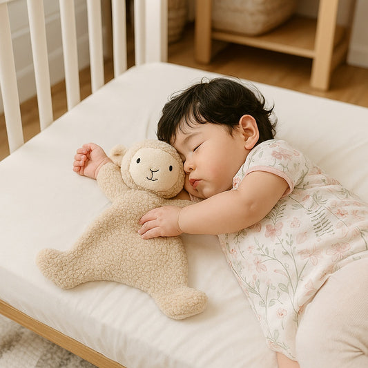doudou bebe plat agneau sommeil reconfortant