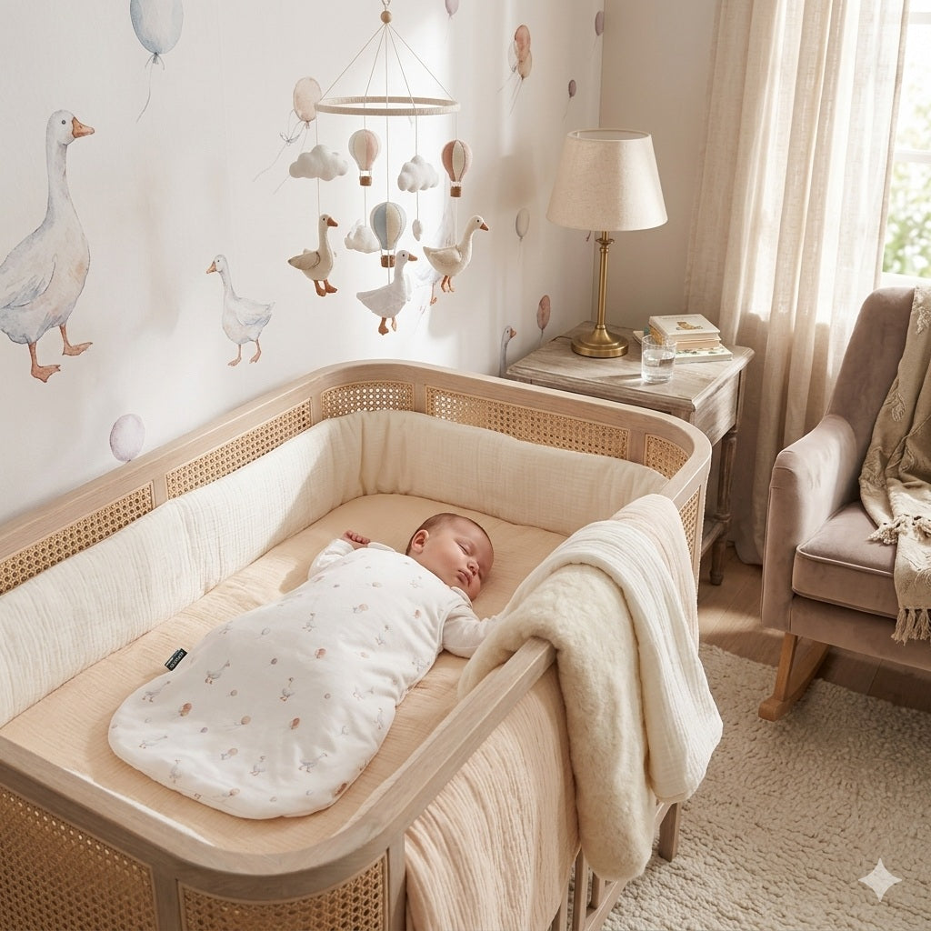 gigoteuse bebe blanc oie enveloppante