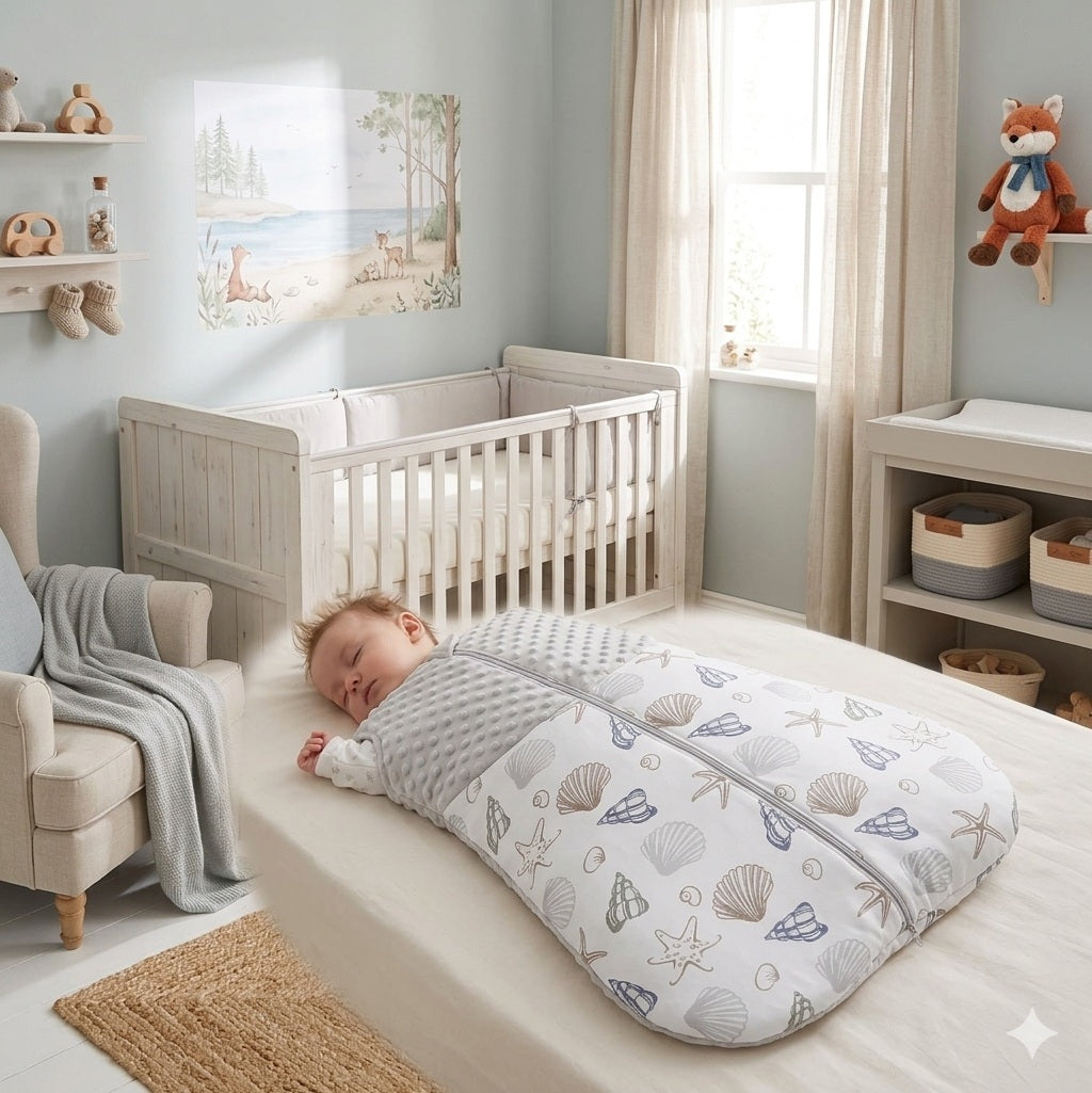 gigoteuse bebe gris coquille doux sommeil