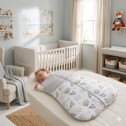 gigoteuse bebe gris coquille doux sommeil