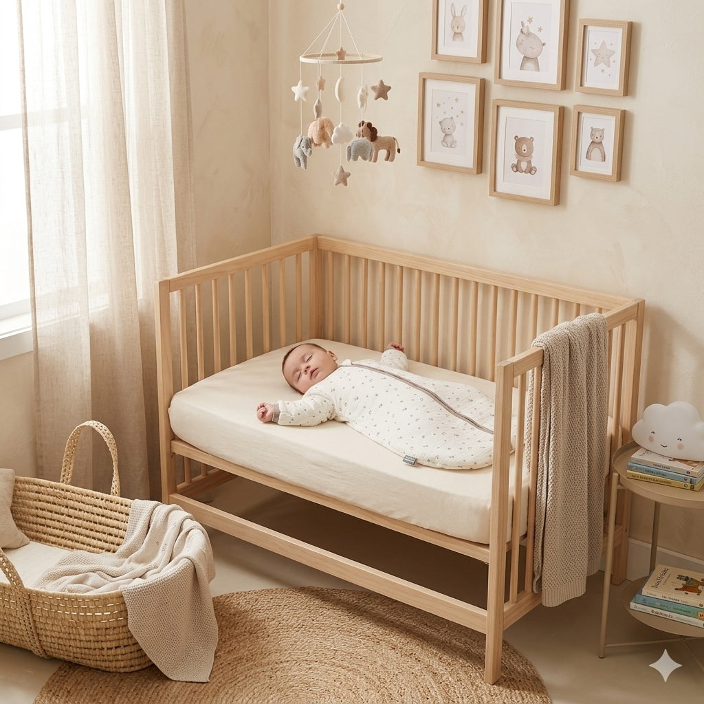 gigoteuse bebe hiver lune grise etoile douillette